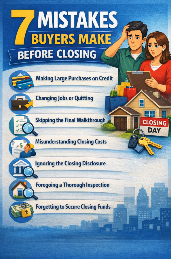 7 Mistakes Buyers Make Before Closing