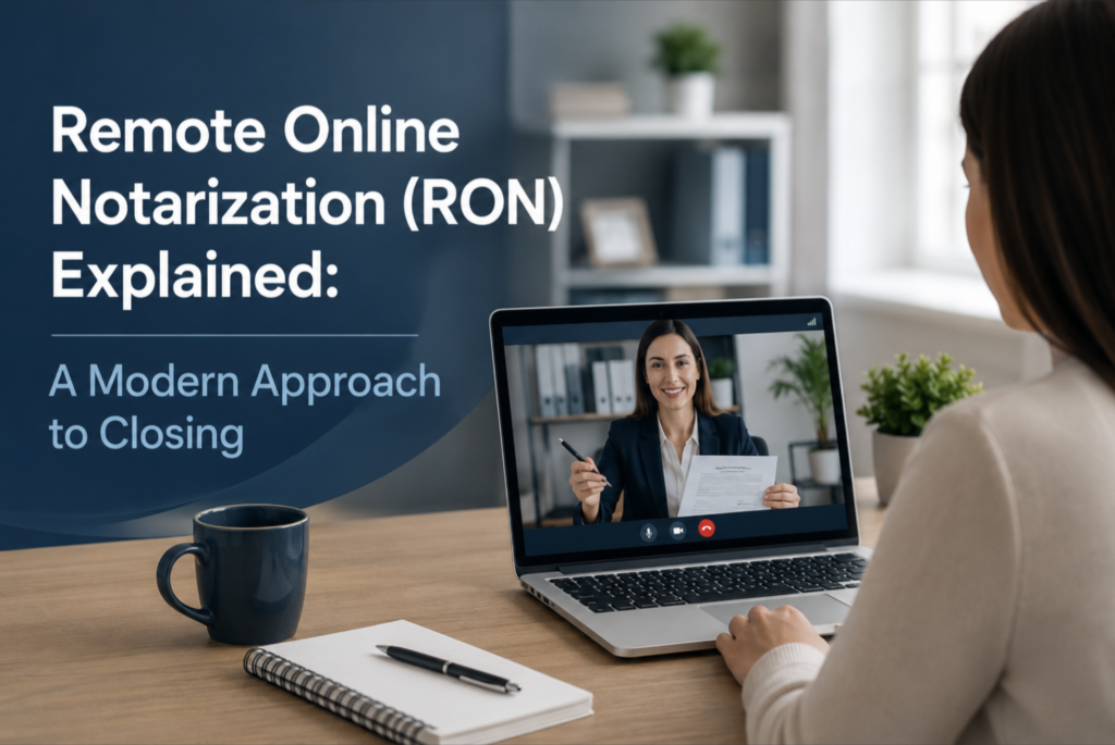 Remote Online Notarization (RON) Explained: A Modern Approach to Closing