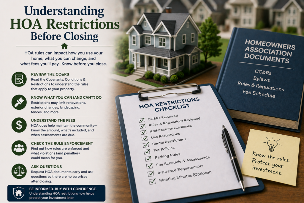 Understanding HOA restrictions before closing