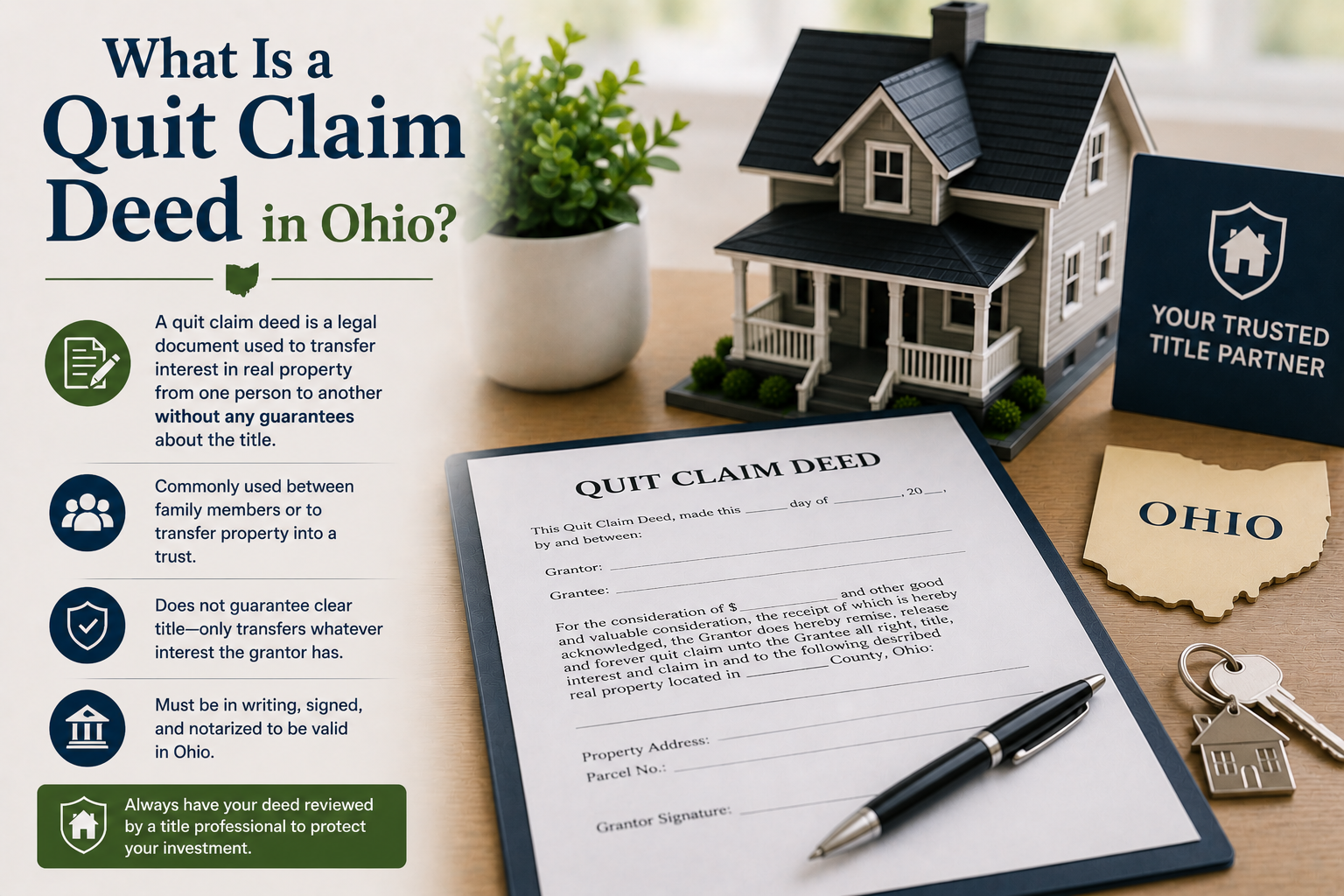 What Is a Quit Claim Deed in Ohio?